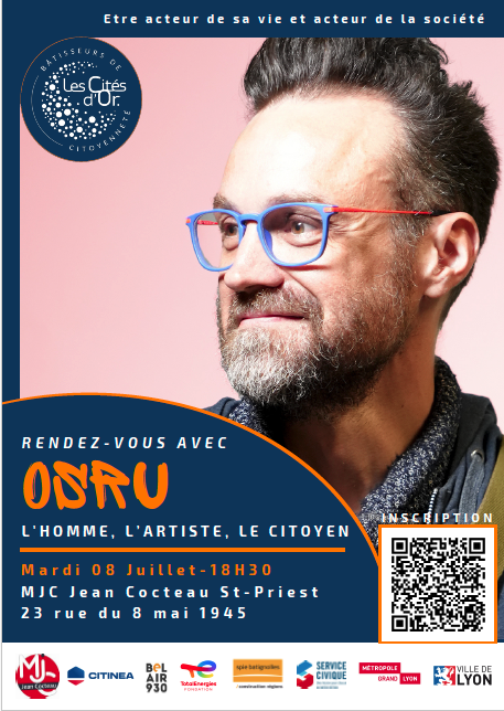 Photo d'OSRU avec la mention : "Rendez-vous avec OSUR, mardi 8 juillet